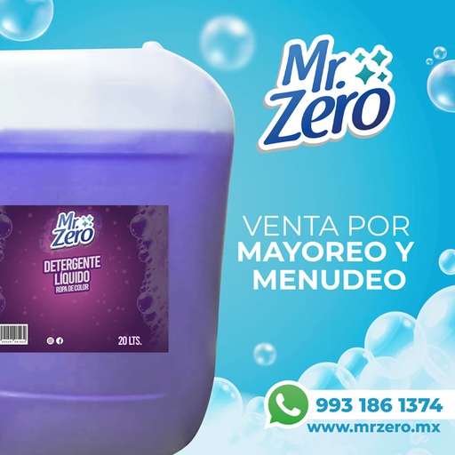 [CO108] Detergente Líquido para Ropa Mas Color 20 Litros